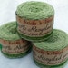 RECYCLED YARN - Seafoam Green chenille - synthetic blend - laceweight