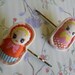 hair pin matryoshka kewpie doll Lolita retro