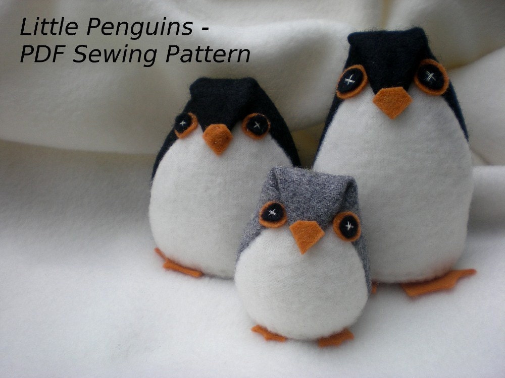 Little Penguins pdf sewing pattern