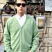 Vintage 50s Cardigan // Cool Green
