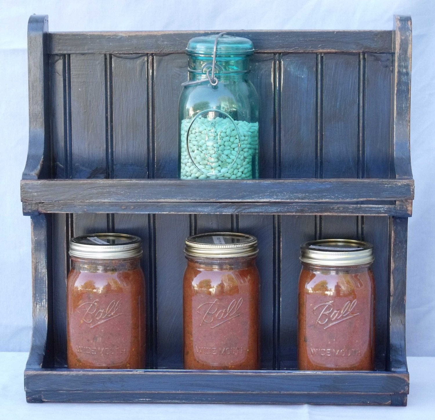 Primitive Mason Jar Shelf
