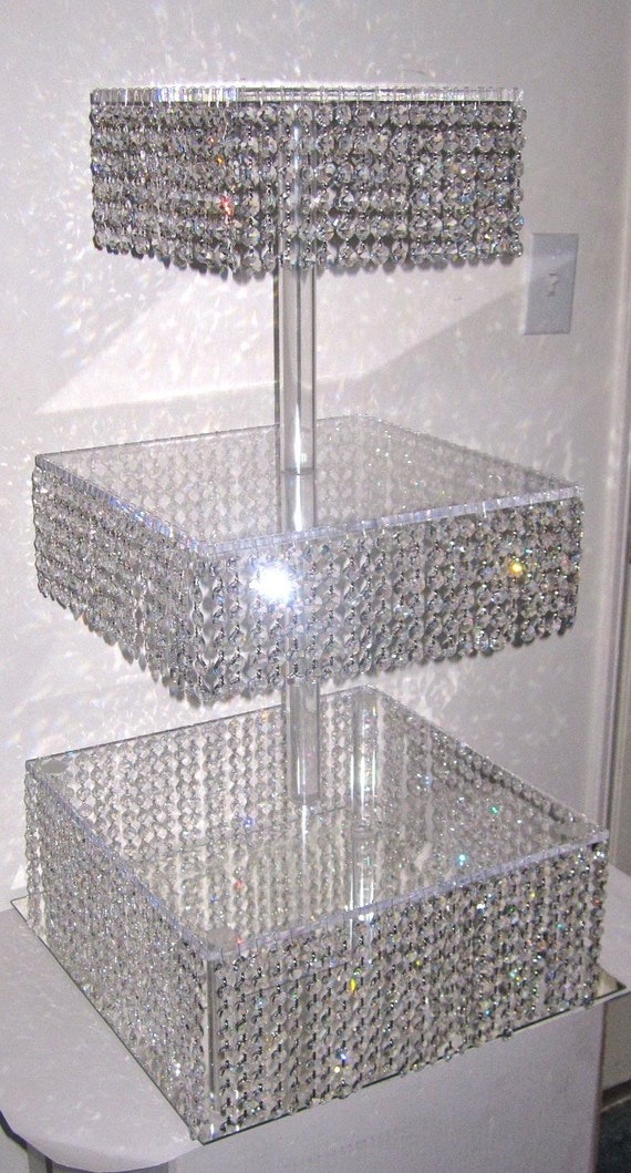 Large Square Silver Cake Stand Large Square Silver Cake Stand