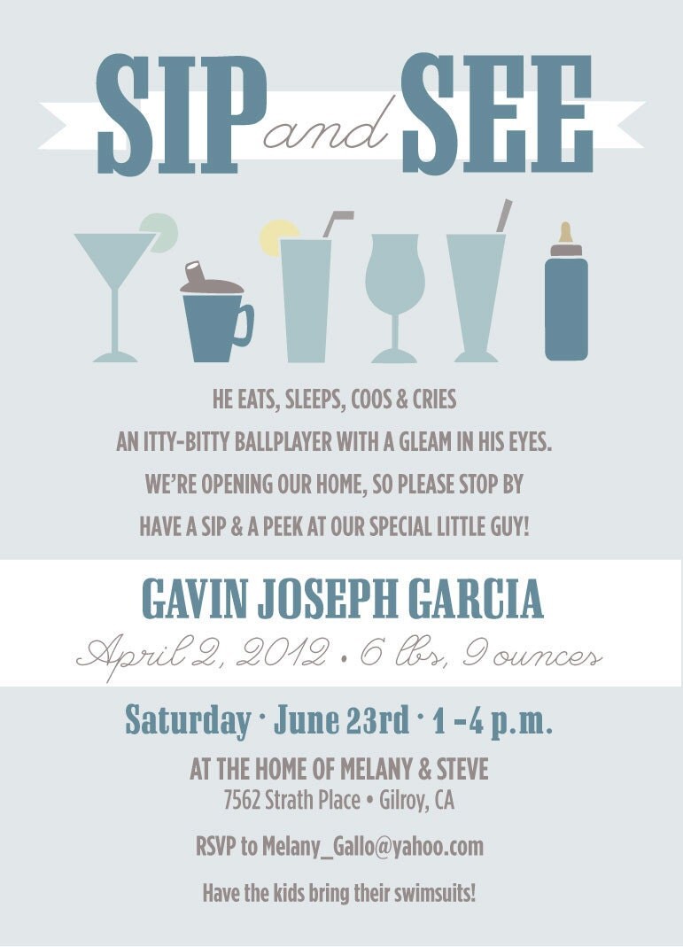 Sip And See Invitation Wording 5