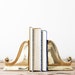 Brass Scroll Bookends