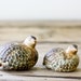 Vintage Ceramic Quail, Pair of Birds
