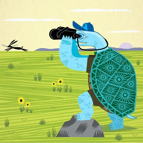 iOTA iLLUSTRATION - The Tortoise and The Hare - Limited Edition Print