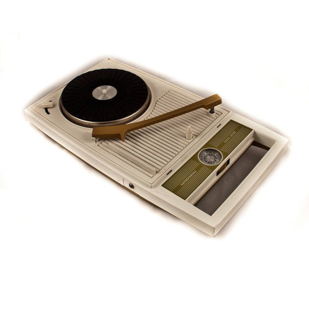 Vintage Record Player Turntable Portable Small