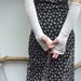 Purity Gauntlets, with Celtic band, hand knitted in pure white bamboo and wool yarn, READY TO SHIP