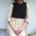 Purist Bodice, hand knitted crop top in black luxury mohair
