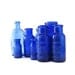 8 antique cobalt blue bottles