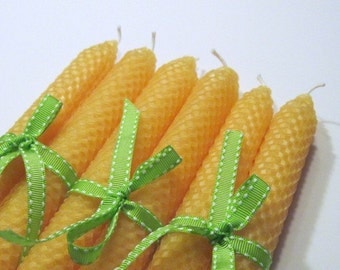 Sunflower Yellow Beeswax Candles