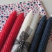 Red, White, and Blue Beeswax Candles