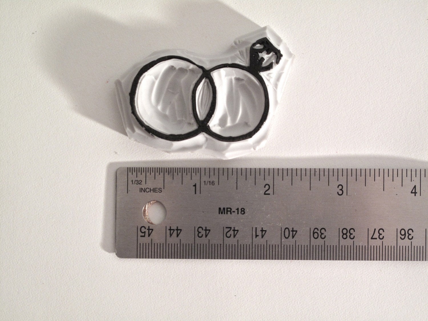 Wedding Rings Stamp Handcarved Rubber Stamp by LetterKay on Etsy