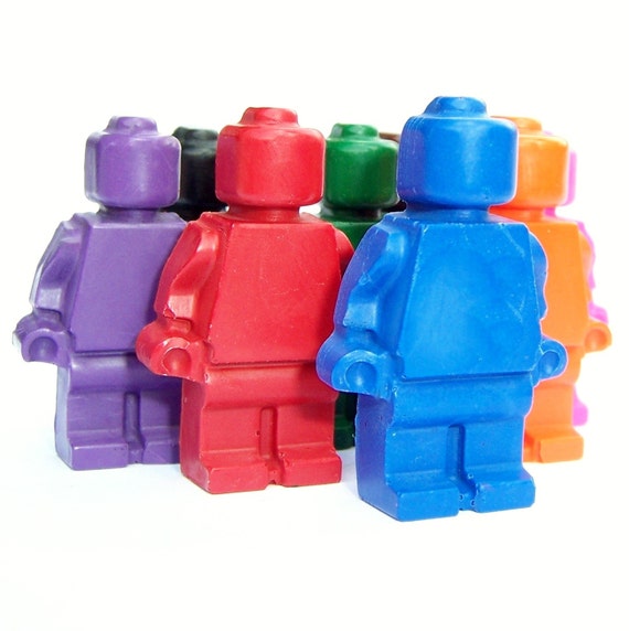 Items similar to Mini Men Crayons - Set of 9 on Etsy