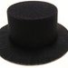 9 Felt Mini Top Hats - - 5 black, 2 white, 2 pink