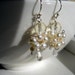 Here Comes the Bride Dangle Earrings - Pearl Fizz Clusters