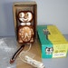 Vintage 60s COPPER Rhinestone Kit Cat Klock & Box ALL ORIGINAL - If Felix ever came back as Elvis