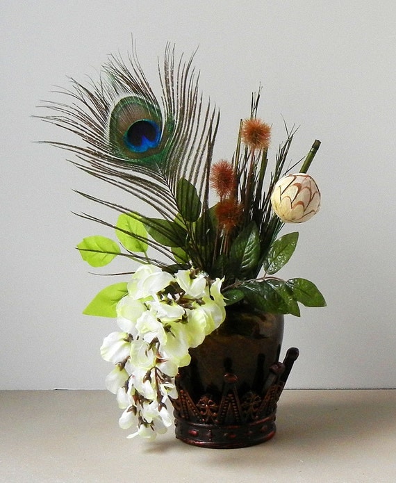 Floral Arrangements Peacock Floral Arrangement By RachelsHeart   Il 570xN.313221326 