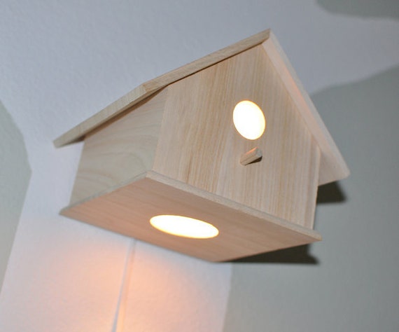 SALE Chase Birdhouse Nursery Wall Lamp Modern by moderntreetopbaby
