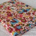 Journal, upcycled, handbound, hardcover, floral, teddy bears, 80 sheet, college rule