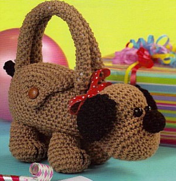 Handmade Crochet Dog Purse