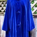 25% off SALE Vintage 50s 60s Navy Blue VELVET Swing Coat xl xxl