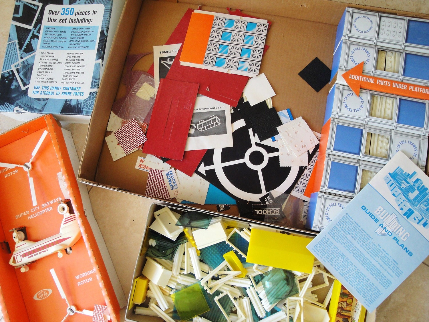 Super City Skyscraper Building Set Vintage 1968 Ideal