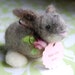 New Arrival Keepsake - Wool Bunny - Baby Girl