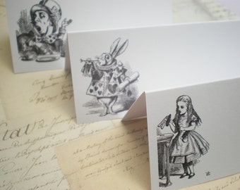 Alice In Wonderland Themed Place Cards - Set Of 10