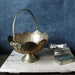 Vintage Brass Petal Basket