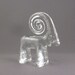 Bertil Vallien crystal figural Ram for Kosta Boda
