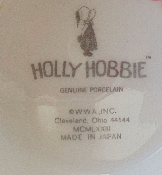 VINTAGE HOLLY HOBBIE COFFEE OR TEA POT GENUINE PORCELAIN JAPAN