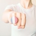 Cross stitch ring French flag