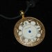 Steampunk Watch Face and Ornate Filigree Necklace Industrial Art Pendant