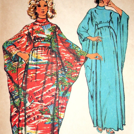 Vintage Caftan Sewing Pattern Simplicity 5900 One Size Jiffy