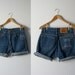 vintage denim cutoff shorts / Levis shorts