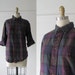 vintage Pendleton shirt // Purple Plaid