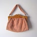 vintage 1940s wood handle bag