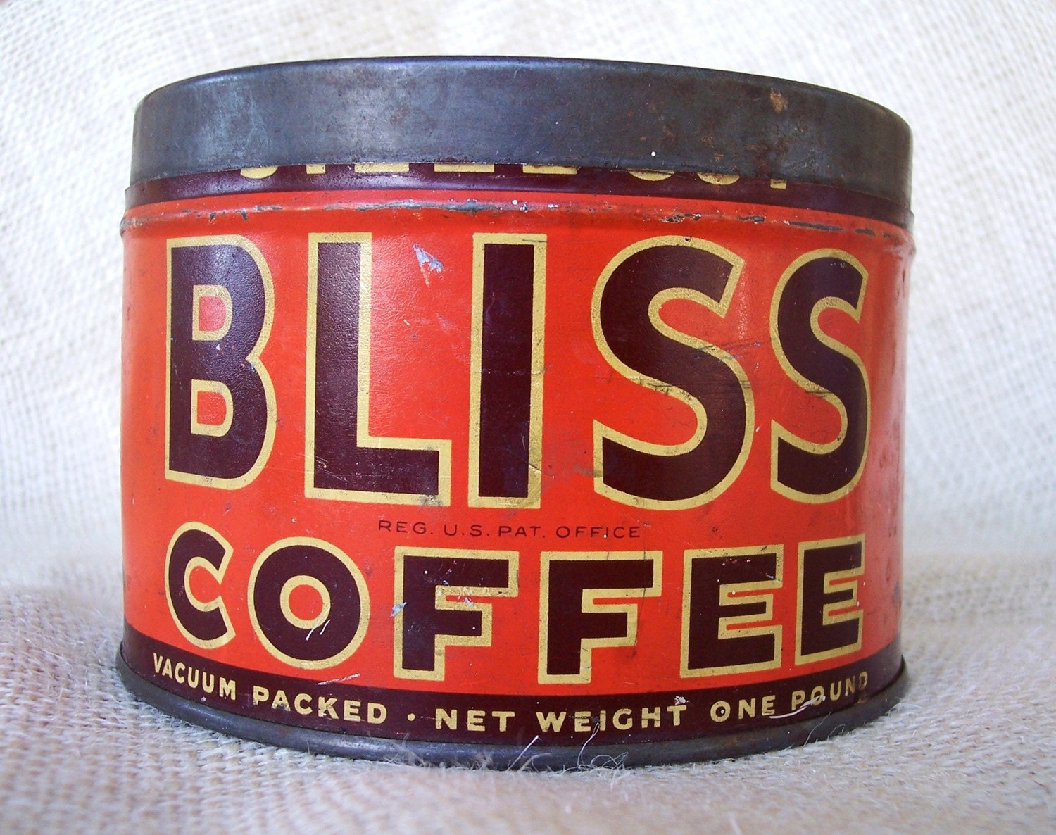 vintage Bliss coffee can