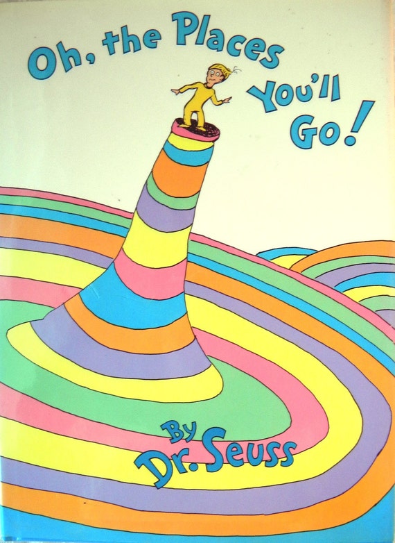 Dr. Seuss 'Oh The Places You'll Go' EUC by TheVintageGiftCloset