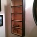 Rustic Wood Shelf Distressed Black Country Primitive Style