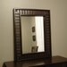 Wood Wall Mirror Decorative Beadboard Modern Rustic