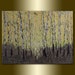 Original Textured Palette Knife Landscape Painting Oil on Canvas Contemporary Modern Tree Art Birch 12X16 by Willson Lau