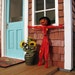 Dollhouse miniature jack o'lantern scarecrow