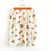 Vintage SILK Wrap Skirt with Aquarium Illustrations - Fishes and Seashells