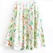 Vintage Summer Garden Floral Midi Skirt