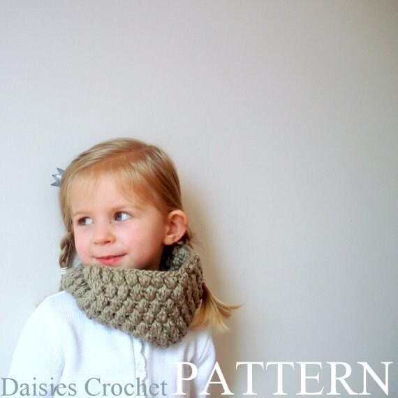 Crochet pattern pdf Girl Adult Cowl Neck by AACottonCreations