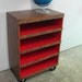 Deconstructed Reconstructed Vintage rolling Cabinet