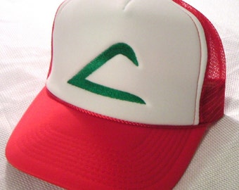 ADULT Size Pokemon Costume Hat Ash Ketchum Original Trainer Hat Halloween costume cap