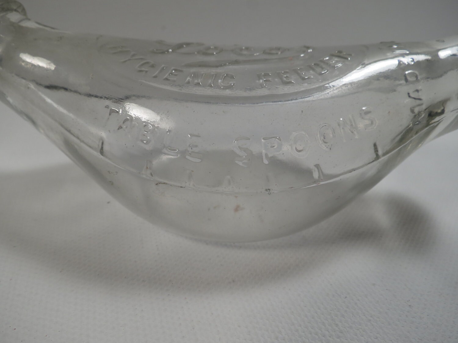 Vintage Glass Baby Feeding Bottle Antique Collectible